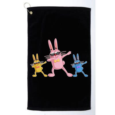 Cool Dabbing Easter Bunnies Golf Towel