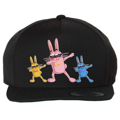 Cool Dabbing Easter Bunnies Wool Snapback Cap