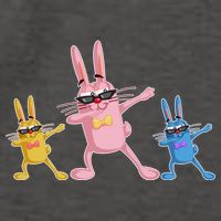 Cool Dabbing Easter Bunnies Vector Backpack