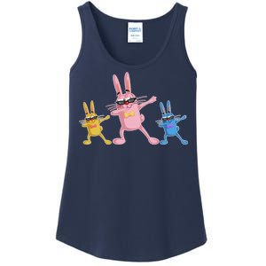 Cool Dabbing Easter Bunnies Ladies Essential Tank