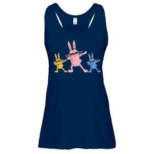 Cool Dabbing Easter Bunnies Ladies Essential Flowy Tank