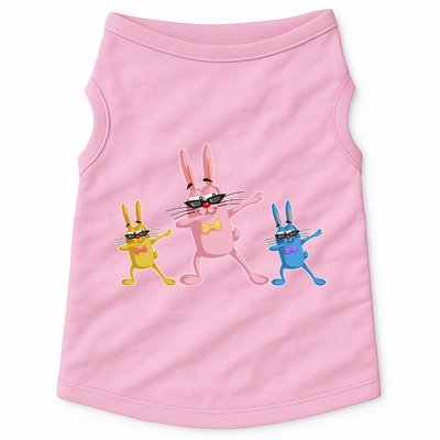 Cool Dabbing Easter Bunnies Doggie Tank