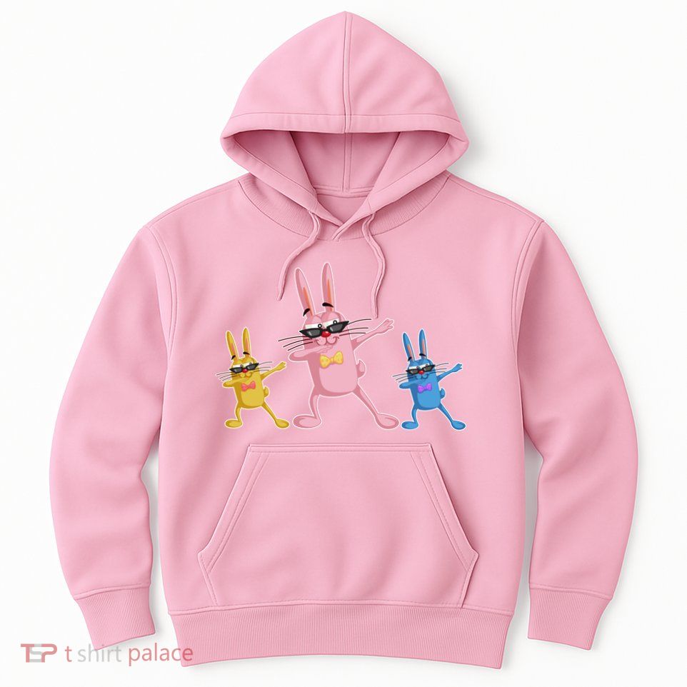 Cool Dabbing Easter Bunnies Hoodie