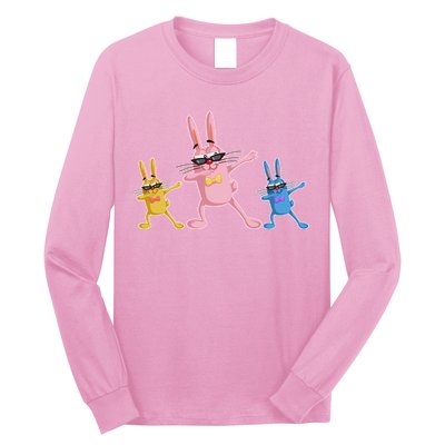 Cool Dabbing Easter Bunnies Long Sleeve Shirt