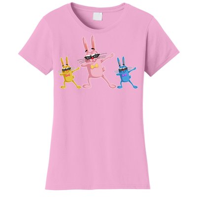 Cool Dabbing Easter Bunnies Women's T-Shirt