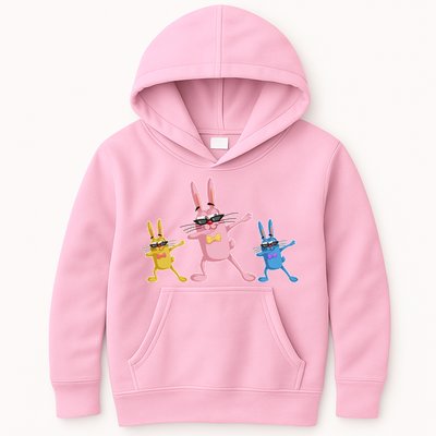 Cool Dabbing Easter Bunnies Kids Hoodie