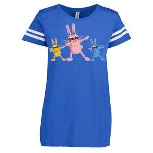 Cool Dabbing Easter Bunnies Enza Ladies Jersey Football T-Shirt