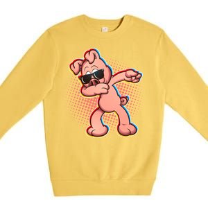 Cool Dabbing Pig Premium Crewneck Sweatshirt