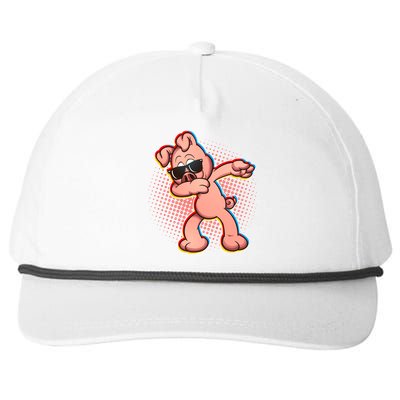 Cool Dabbing Pig Snapback Five-Panel Rope Hat