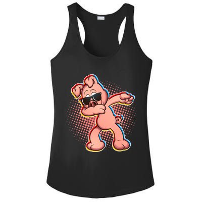 Cool Dabbing Pig Ladies PosiCharge Competitor Racerback Tank
