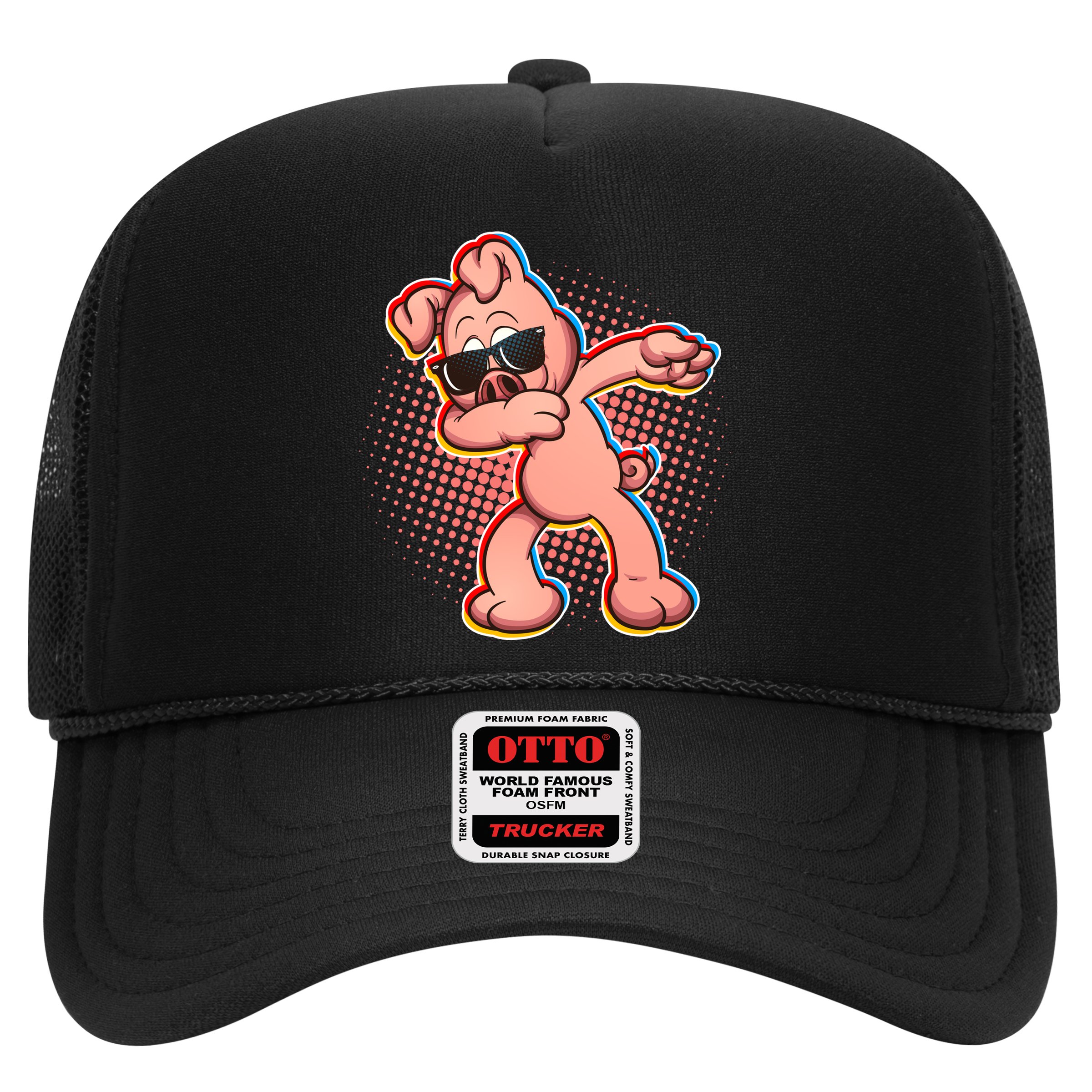 Cool Dabbing Pig Trucker Hat