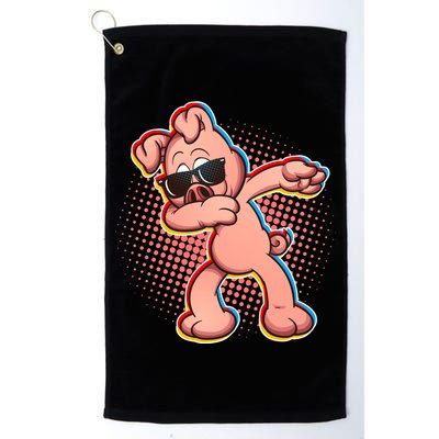 Cool Dabbing Pig Golf Towel
