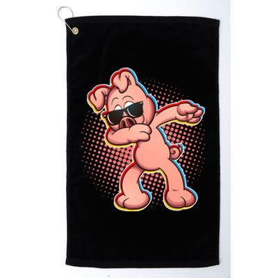 Cool Dabbing Pig Platinum Collection Golf Towel