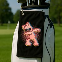 Cool Dabbing Pig Golf Towel