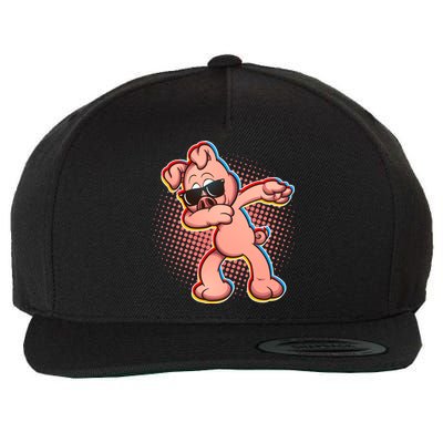 Cool Dabbing Pig Wool Snapback Cap