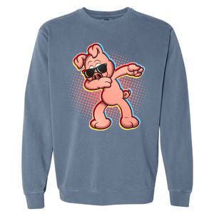 Cool Dabbing Pig Garment-Dyed Sweatshirt