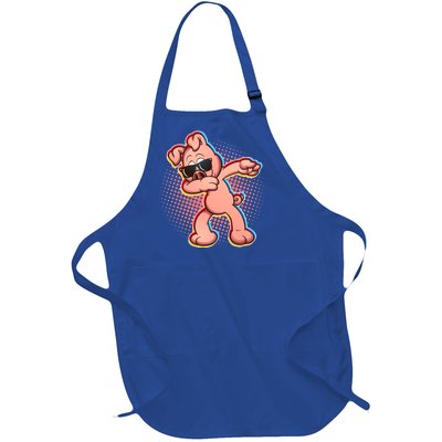 Cool Dabbing Pig Full-Length Apron With Pockets