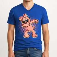 Cool Dabbing Pig V-Neck T-Shirt