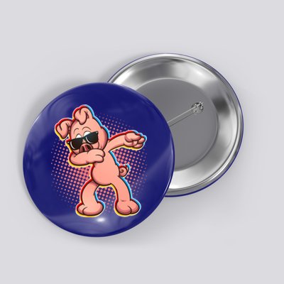 Cool Dabbing Pig Button