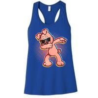 Cool Dabbing Pig Women's Racerback Tank