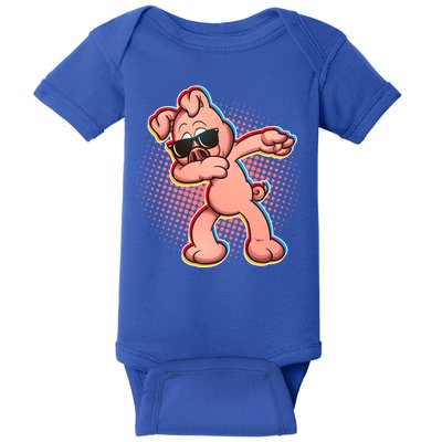 Cool Dabbing Pig Baby Bodysuit