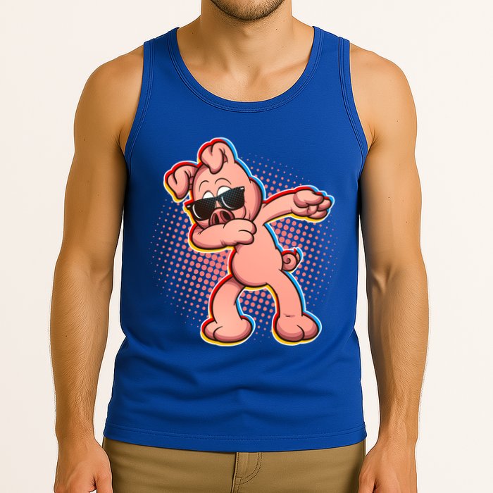 Cool Dabbing Pig Tank Top