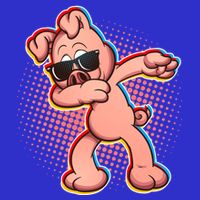 Cool Dabbing Pig Tank Top