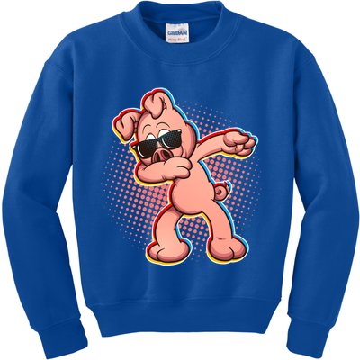 Cool Dabbing Pig Kids Sweatshirt