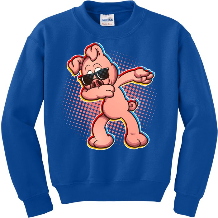 Cool Dabbing Pig Kids Sweatshirt