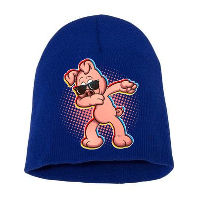 Cool Dabbing Pig Short Acrylic Beanie
