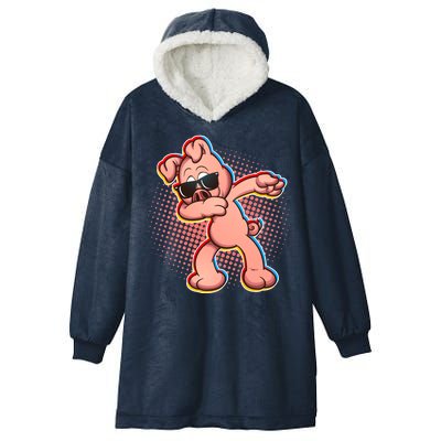 Cool Dabbing Pig Hooded Wearable Blanket