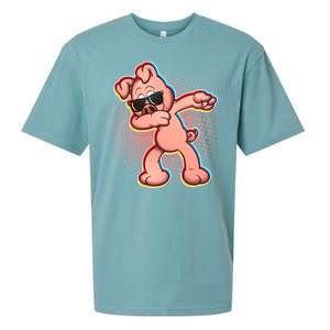 Cool Dabbing Pig Sueded Cloud Jersey T-Shirt