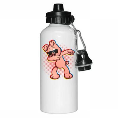 Cool Dabbing Pig Aluminum Water Bottle