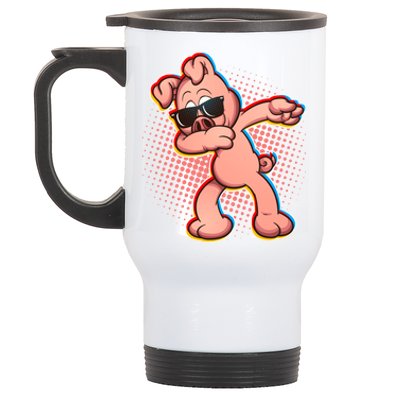 Cool Dabbing Pig Stainless Steel Travel Mug