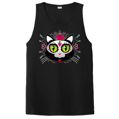 Cool Day Of The Dead Cat PosiCharge Competitor Tank