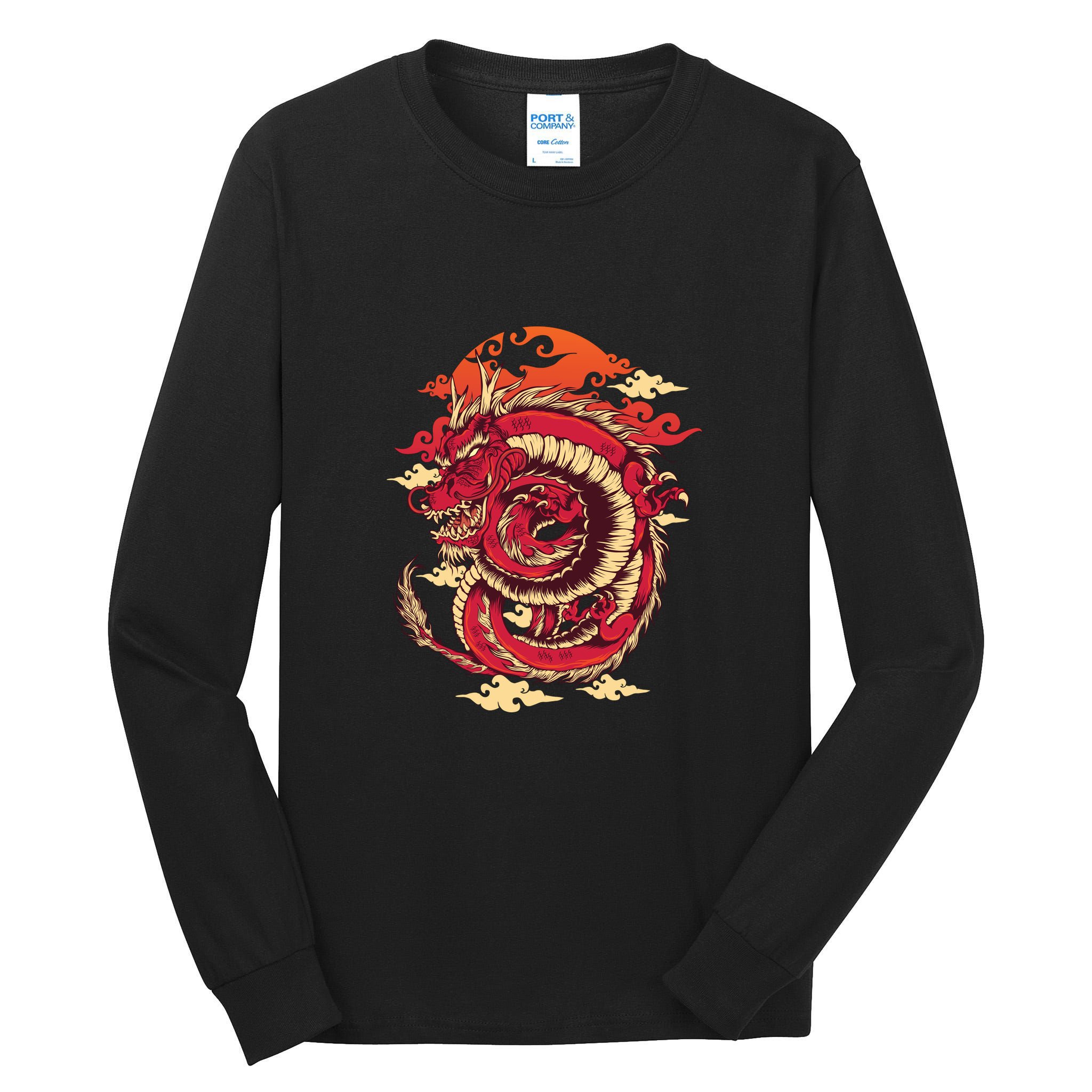 Cool Dragon Cloud design Tall Long Sleeve T-Shirt