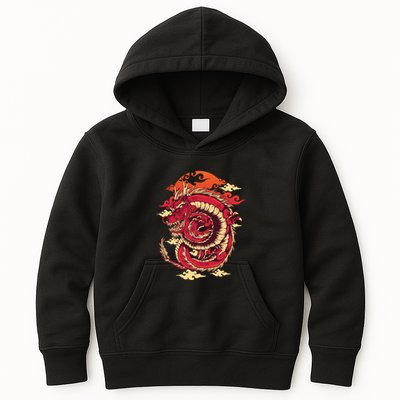 Cool Dragon Cloud design Kids Hoodie