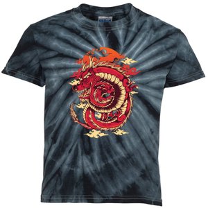 Cool Dragon Cloud design Kids Tie-Dye T-Shirt