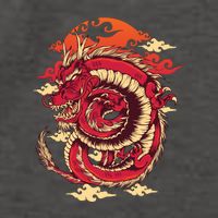 Cool Dragon Cloud design Vector Backpack