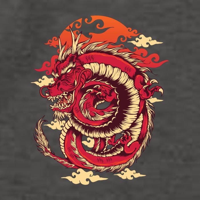 Cool Dragon Cloud design Vector Backpack