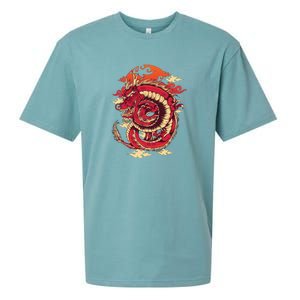 Cool Dragon Cloud design Sueded Cloud Jersey T-Shirt