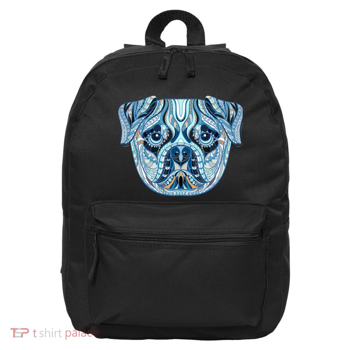 Cool Ethnic Trippy Pug Dog Face 16 in Basic Backpack