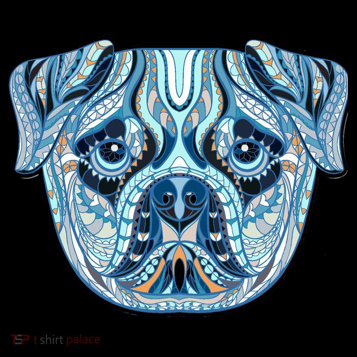 Cool Ethnic Trippy Pug Dog Face 16 in Basic Backpack