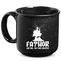 Cool Father's Day Mighty FATHOR  15oz Campfire Ceramic Mug