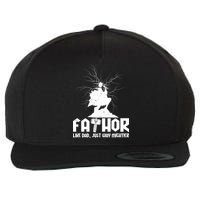 Cool Father's Day Mighty FATHOR  Wool Snapback Cap