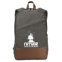 Cool Father's Day Mighty FATHOR  Cotton Canvas Backpack