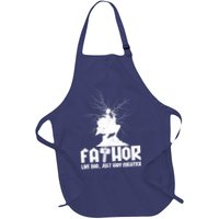 Cool Father's Day Mighty FATHOR  Full-Length Apron With Pockets