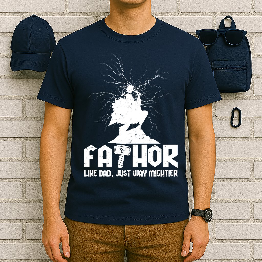 Cool Father's Day Mighty FATHOR  T-Shirt