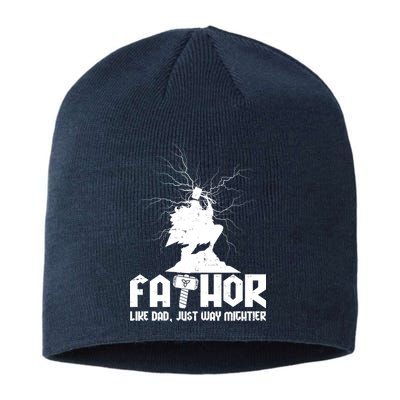 Cool Father's Day Mighty FATHOR  Sustainable Beanie