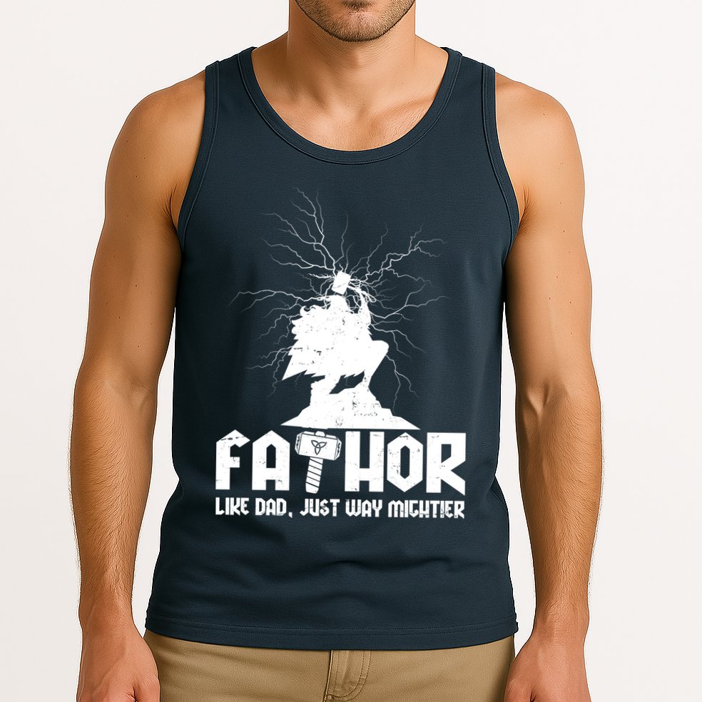 Cool Father's Day Mighty FATHOR  Tank Top